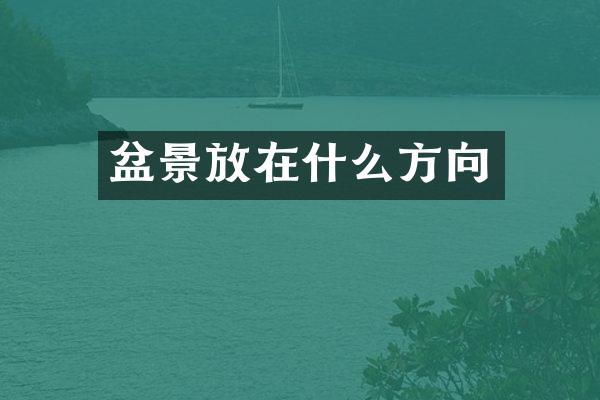 盆景放在什么方向