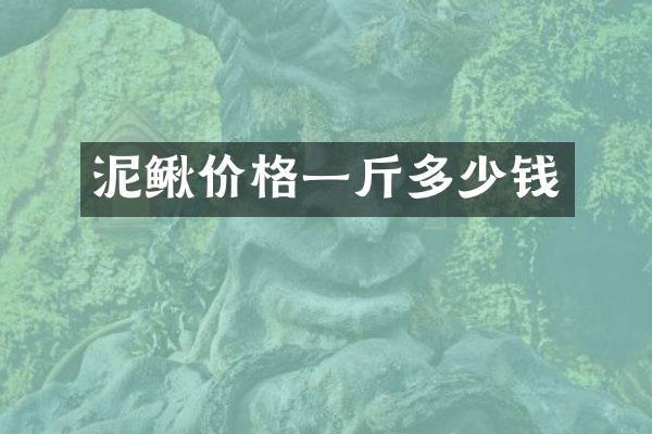 泥鳅价格一斤多少钱