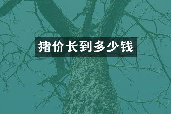 猪价长到多少钱