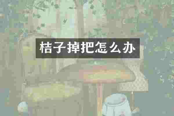 桔子掉把怎么办