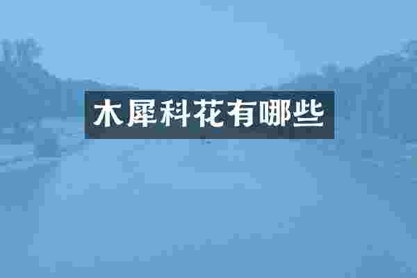 木犀科花有哪些