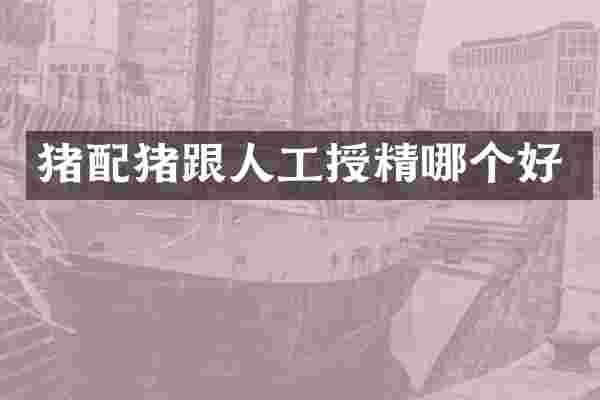 猪配猪跟人工授精哪个好