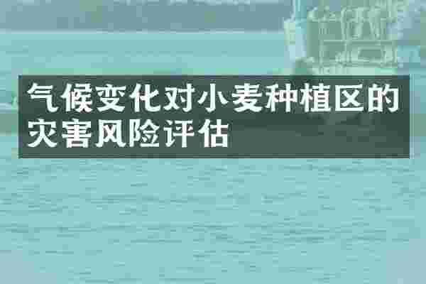 气候变化对小麦种植区的灾害风险评估