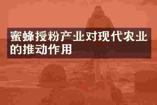 蜜蜂授粉产业对现代农业的推动作用