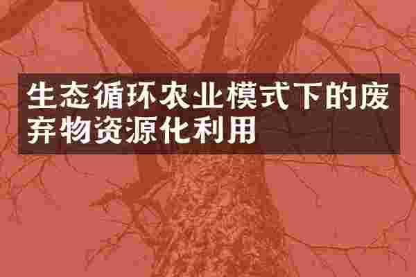生态循环农业模式下的废弃物资源化利用
